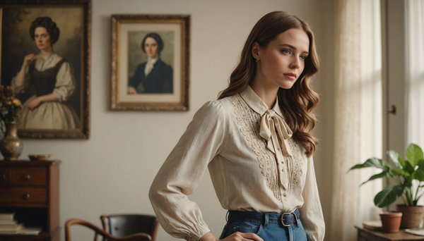 La blouse vintage pour femme : élégance et confort retracé